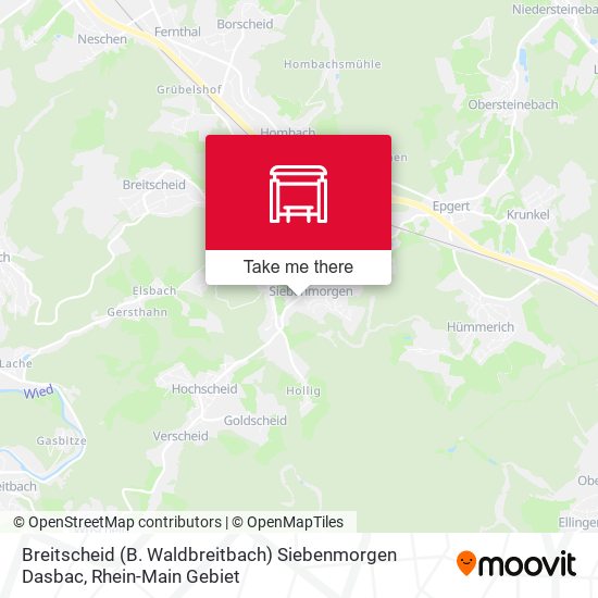Breitscheid (B. Waldbreitbach) Siebenmorgen Dasbac map