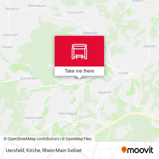 Uersfeld, Kirche map