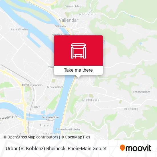 Карта Urbar (B. Koblenz) Rheineck