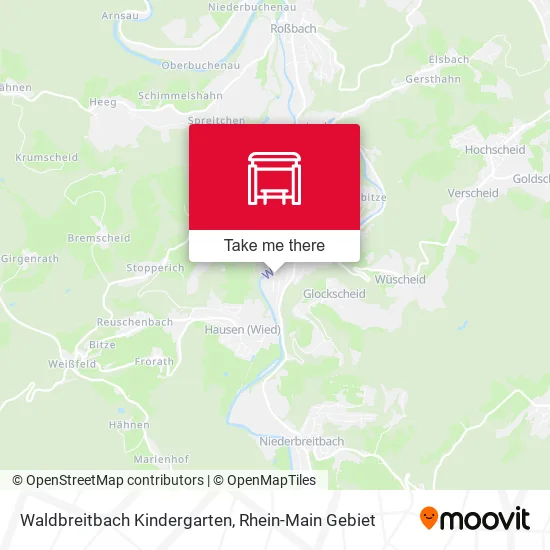 Карта Waldbreitbach Kindergarten