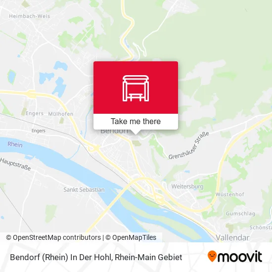 Карта Bendorf (Rhein) In Der Hohl