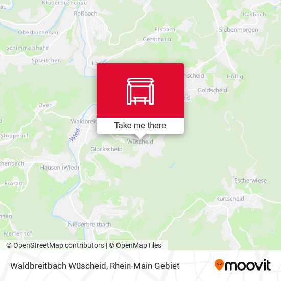 Карта Waldbreitbach Wüscheid