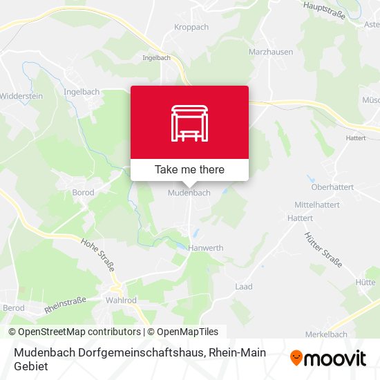 Mudenbach Dorfgemeinschaftshaus map