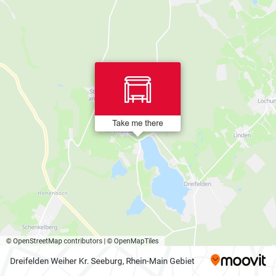 Dreifelden Weiher Kr. Seeburg map