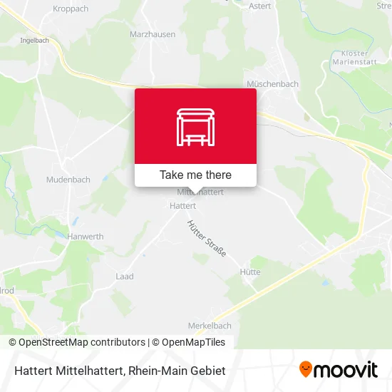Карта Hattert Mittelhattert