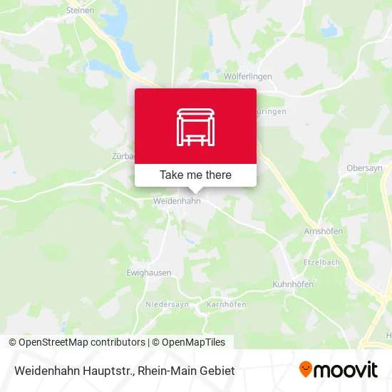 Weidenhahn Hauptstr. map