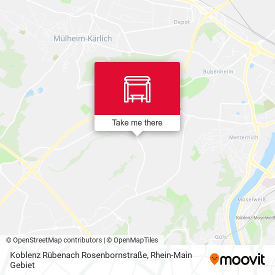 Koblenz Rübenach Rosenbornstraße map