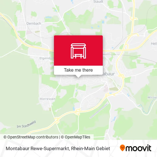 Карта Montabaur Rewe-Supermarkt
