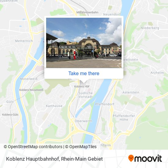 Koblenz Hauptbahnhof map
