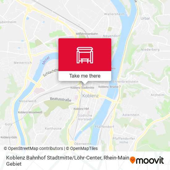 Koblenz Bahnhof Stadtmitte / Löhr-Center map