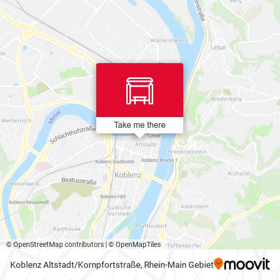 Koblenz Altstadt / Kornpfortstraße map