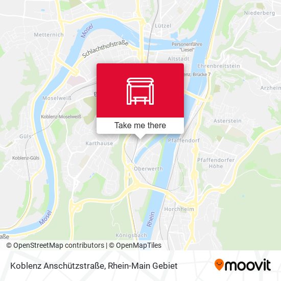 Koblenz Anschützstraße map