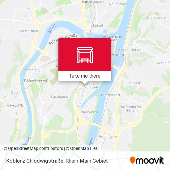 Koblenz Chlodwigstraße map