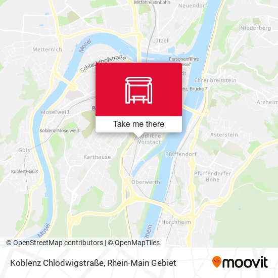 Карта Koblenz Chlodwigstraße