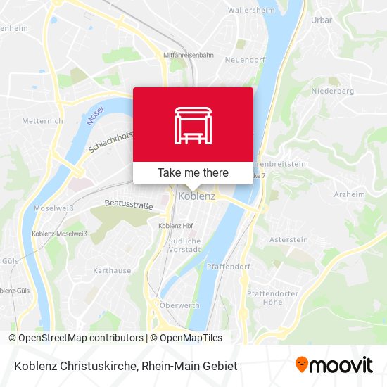 Koblenz Christuskirche map