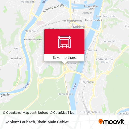 Koblenz Laubach map