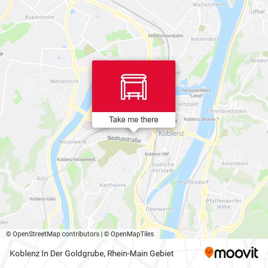 Карта Koblenz In Der Goldgrube