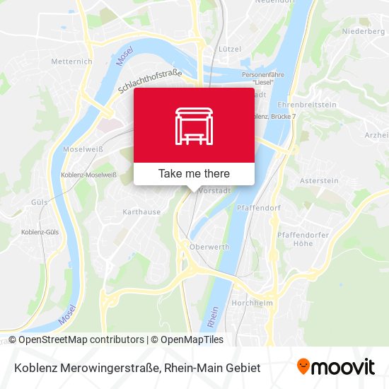Koblenz Merowingerstraße map