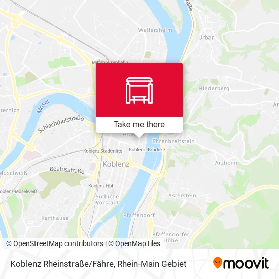Карта Koblenz Rheinstraße/Fähre
