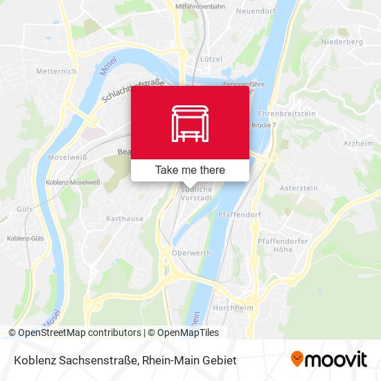 Koblenz Sachsenstraße map