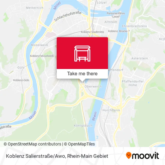 Карта Koblenz Salierstraße/Awo