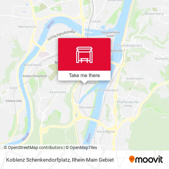 Карта Koblenz Schenkendorfplatz