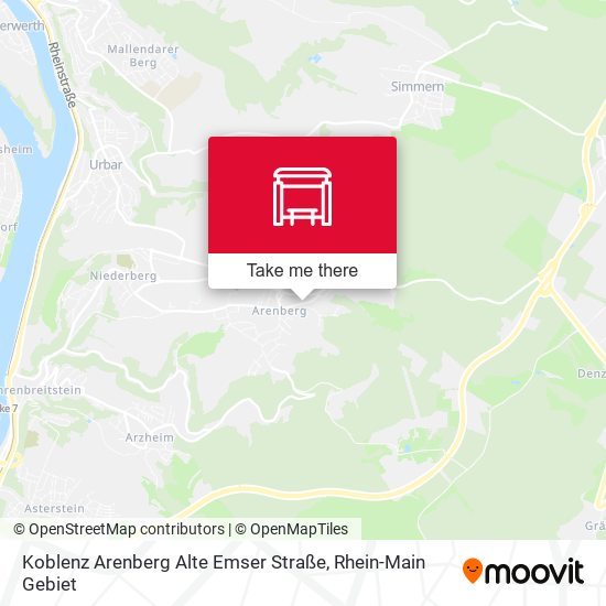 Koblenz Arenberg Alte Emser Straße map