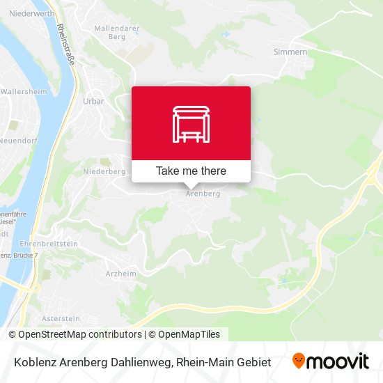 Koblenz Arenberg Dahlienweg map