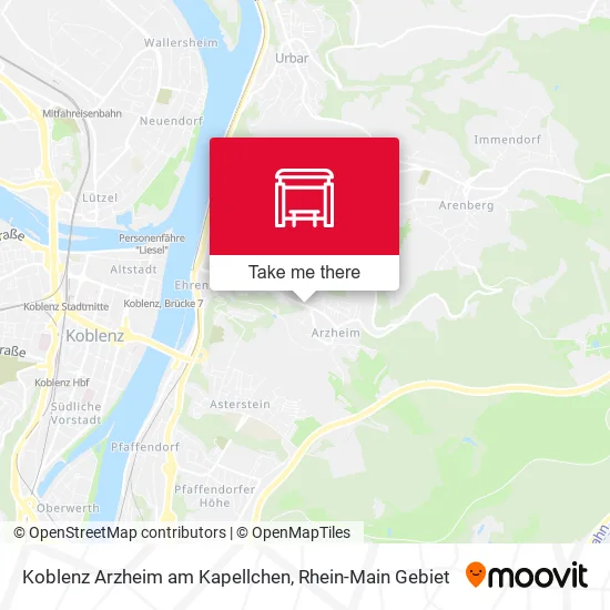 Карта Koblenz Arzheim am Kapellchen
