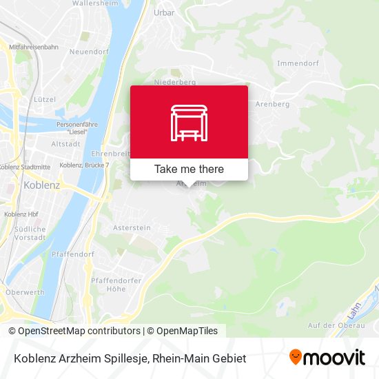 Koblenz Arzheim Spillesje map