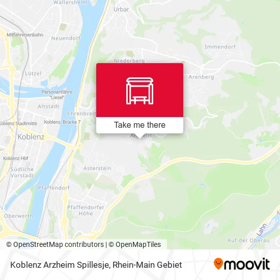 Карта Koblenz Arzheim Spillesje