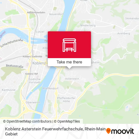 Карта Koblenz Asterstein Feuerwehrfachschule