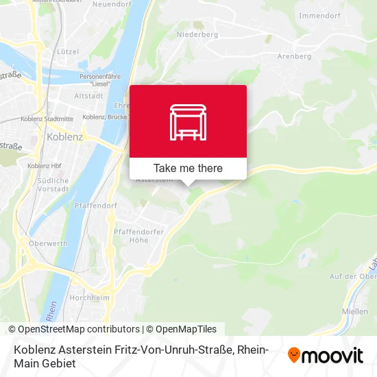 Карта Koblenz Asterstein Fritz-Von-Unruh-Straße