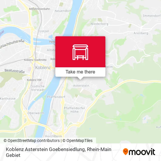 Карта Koblenz Asterstein Goebensiedlung