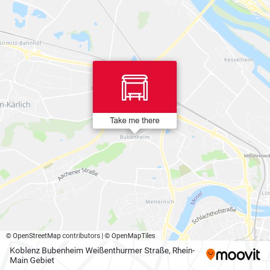 Koblenz Bubenheim Weißenthurmer Straße map