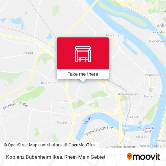 Карта Koblenz Bubenheim Ikea