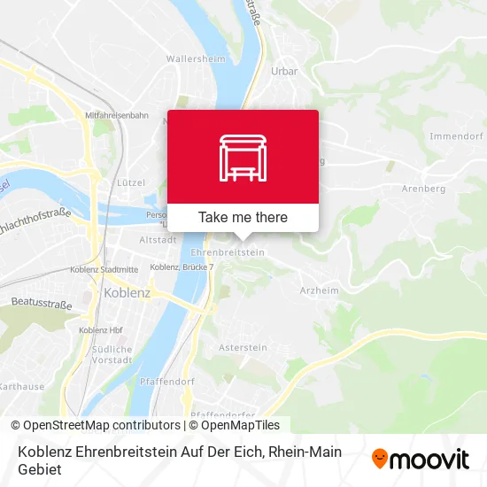 Карта Koblenz Ehrenbreitstein Auf Der Eich