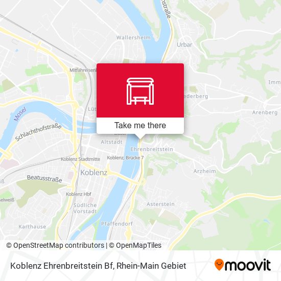 Карта Koblenz Ehrenbreitstein Bf