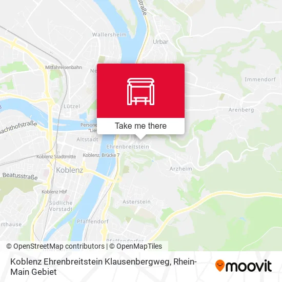 Карта Koblenz Ehrenbreitstein Klausenbergweg