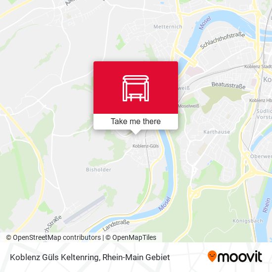 Koblenz Güls Keltenring map
