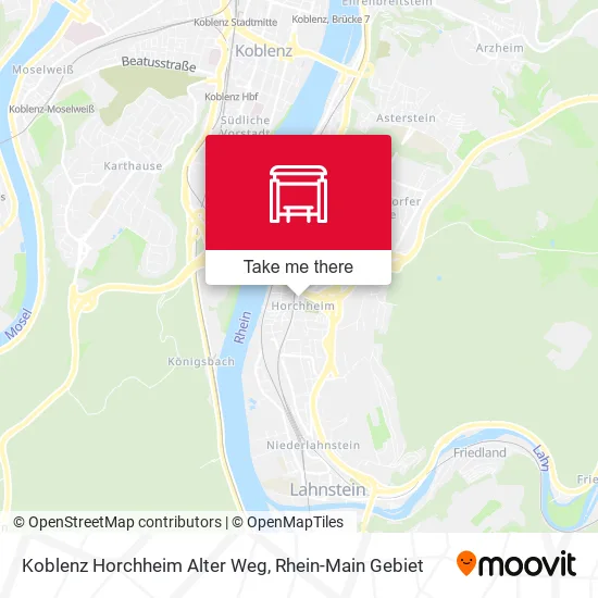 Карта Koblenz Horchheim Alter Weg