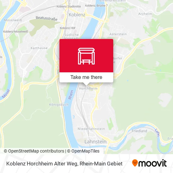 Карта Koblenz Horchheim Alter Weg