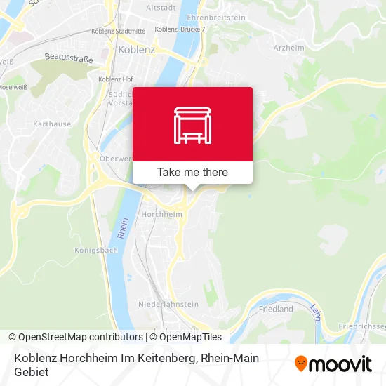 Карта Koblenz Horchheim Im Keitenberg