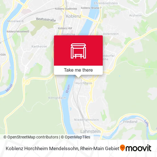 Карта Koblenz Horchheim Mendelssohn
