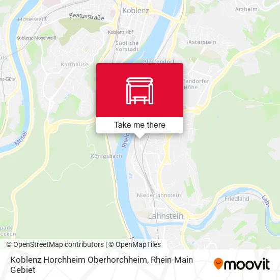 Карта Koblenz Horchheim Oberhorchheim