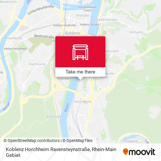 Карта Koblenz Horchheim Ravensteynstraße