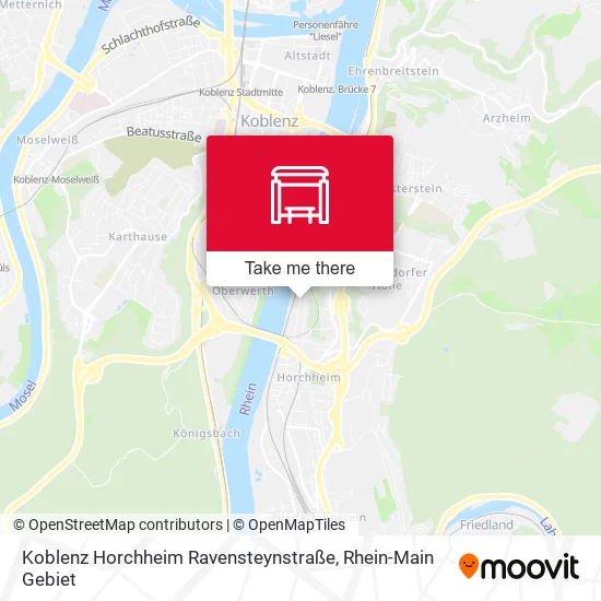 Карта Koblenz Horchheim Ravensteynstraße