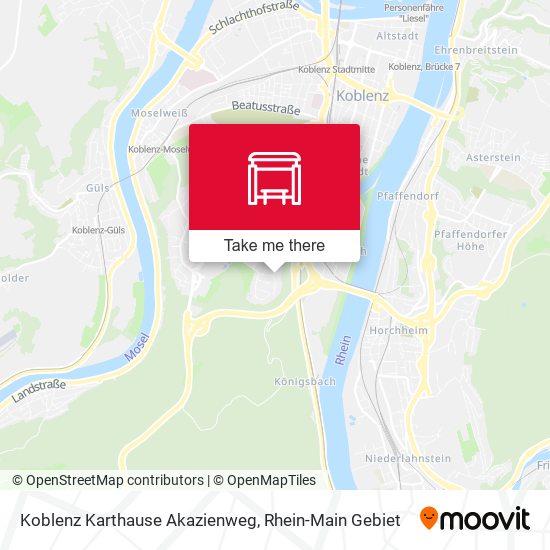 Koblenz Karthause Akazienweg map