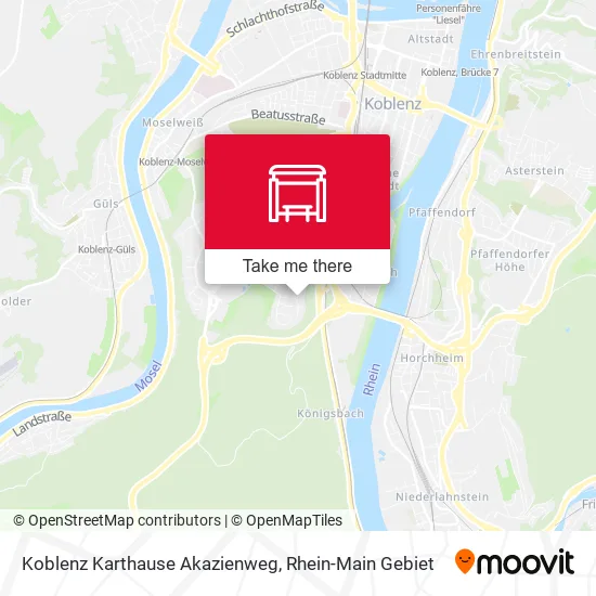 Карта Koblenz Karthause Akazienweg