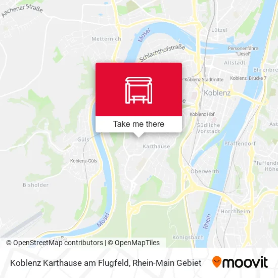 Карта Koblenz Karthause am Flugfeld